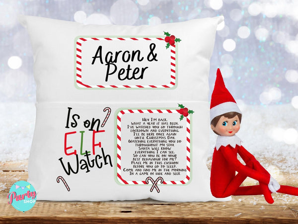 Personalised Christmas Elf PocketCushion