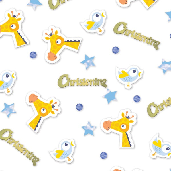 Giraffe & Birds Christening Confetti
