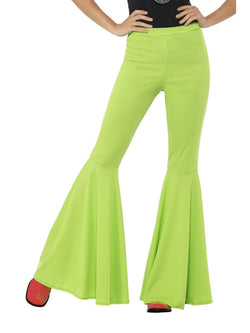 Flared Trousers Ladies Green