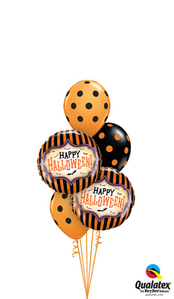 Happy Halloween Polka Dots