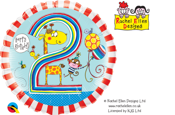 Rachel Ellen 18" Foil Balloon Age 2