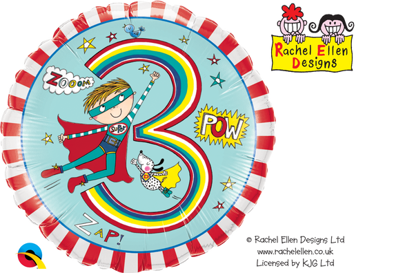 Rachel Ellen 18" Foil Balloon Age 3