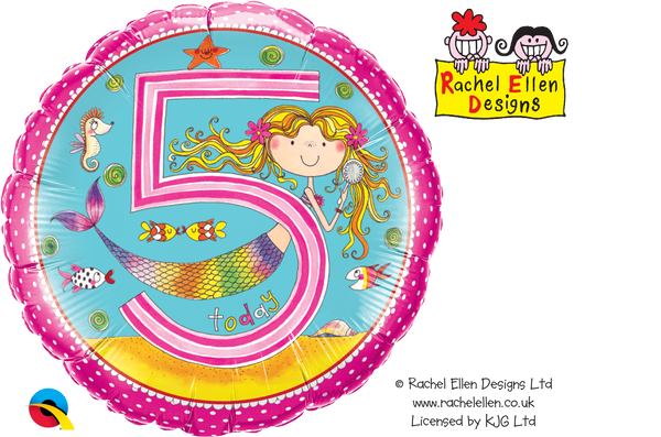 Rachel Ellen 18" Foil Balloon Age 5
