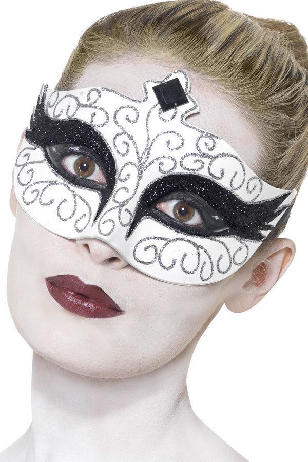 Gothic Swan Masquerade Eye Mask