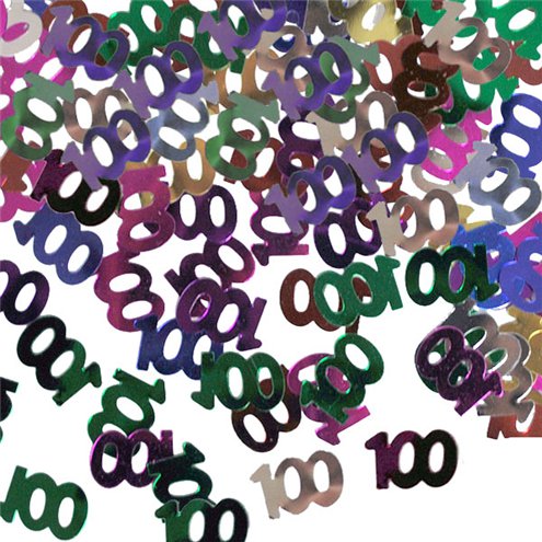 Age 100 Multi-Coloured Confetti