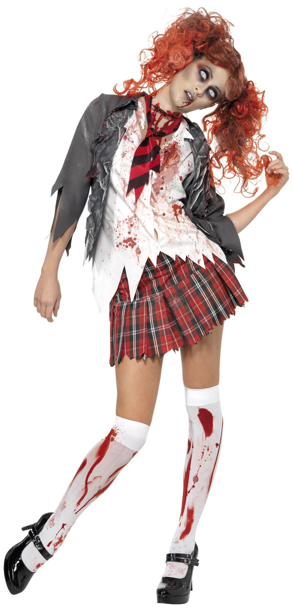 Zombie Schoolgirl Costume - Halloween