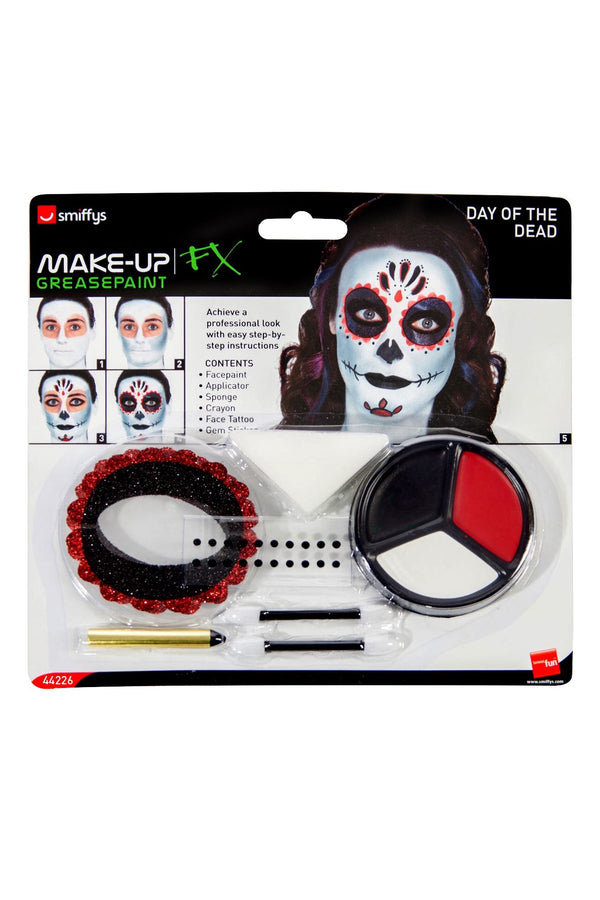 Day of the Dead Make-Up Kit, with Face Paints