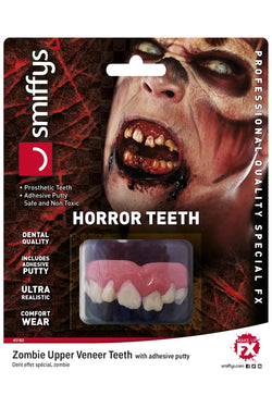 Horror Teeth, Zombie, with Upper Veneer Teeth