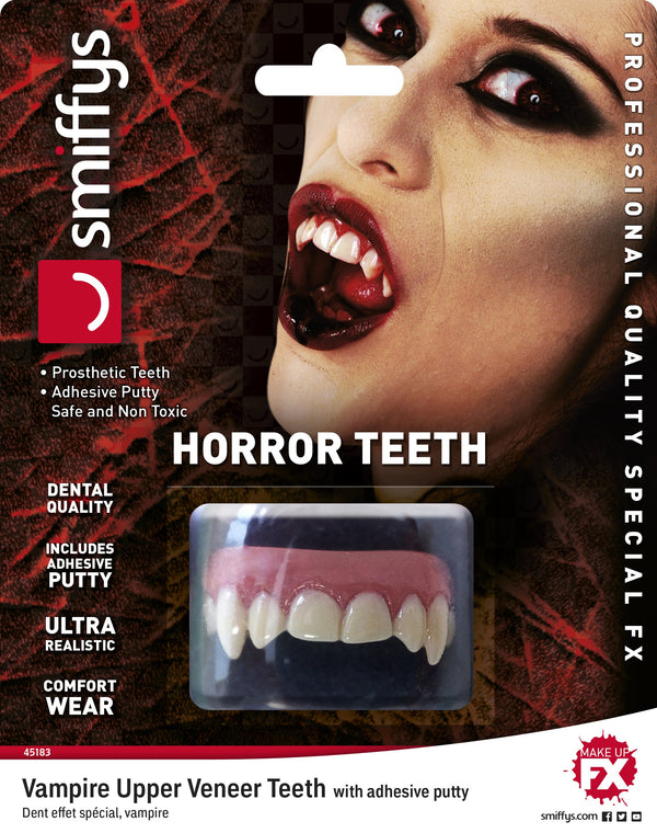 Horror Teeth, Vampire, with Upper Veneer Teeth