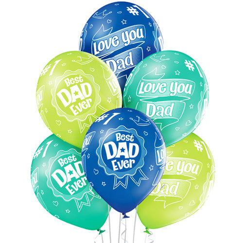 Best Dad Ever Latex Balloon Pack