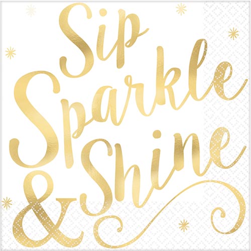 Sip Sparkle & Shine Napkins