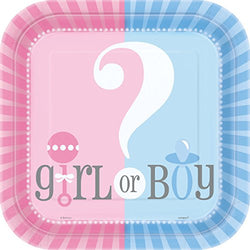 Square Gender Reveal Baby