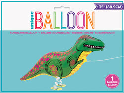 Walking Pet T-Rex Dinosaur Foil Balloon
