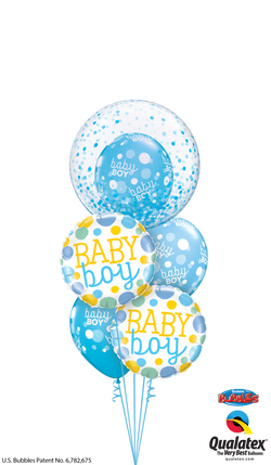 Baby Boy Polka Dots and Confetti