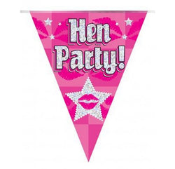 Hen Party Holographic Bunting