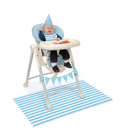 Baby High Chair Decorating Kit Blue