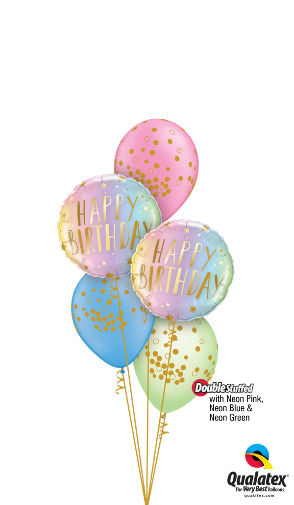Swirly Whirly Birthday Colors & Dots