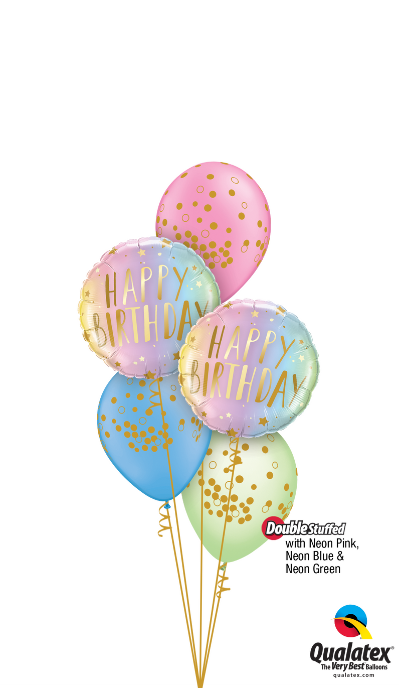 Swirly Whirly Birthday Colors & Dots