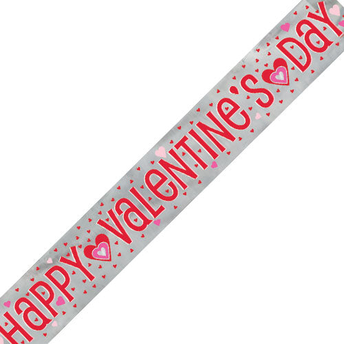 Happy Valentines Foil Banner