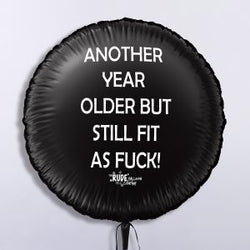 18" Rude Balloon Another Year Older - Black