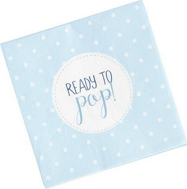Oh Baby Napkins - Blue