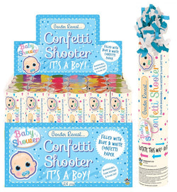 Confetti Shooter Gender Reveal - Blue