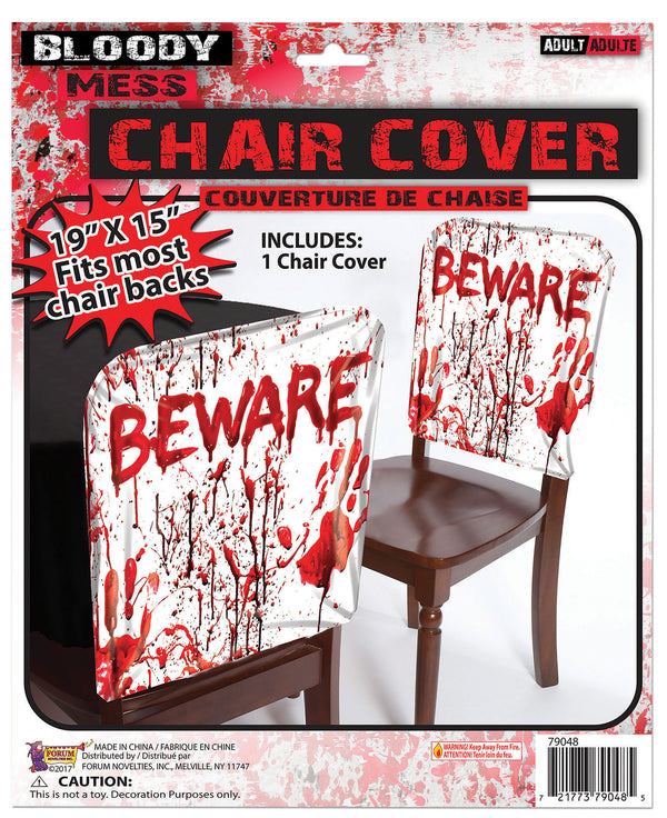 Bloody “Beware” Chair Cover