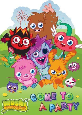 Moshi Monsters Party Invites
