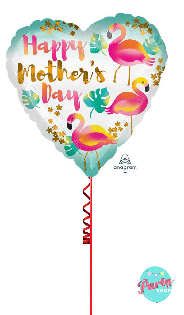 Mothers Day Flamingo Foil