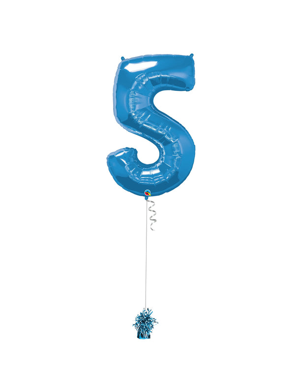 Inflated Jumbo Number 5 Blue