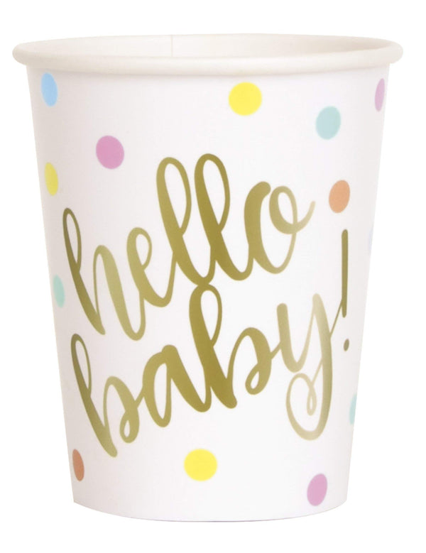 Hello Baby Paper Cups
