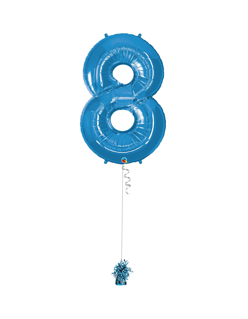 Inflated Jumbo Number 8 Blue