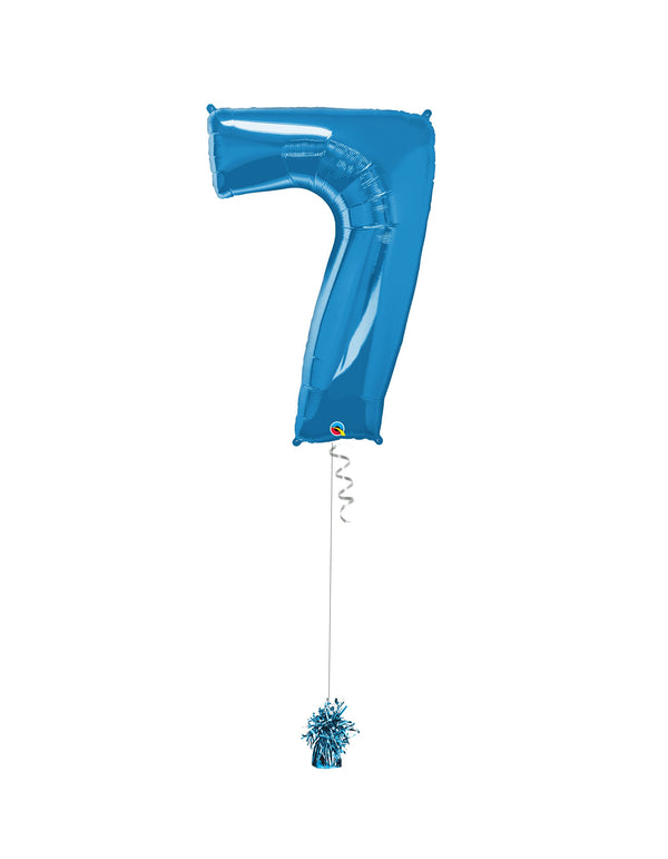 Inflated Jumbo Number 7 Blue