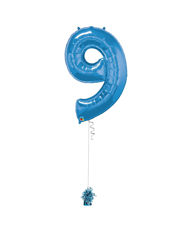 Inflated Jumbo Number 9 Blue