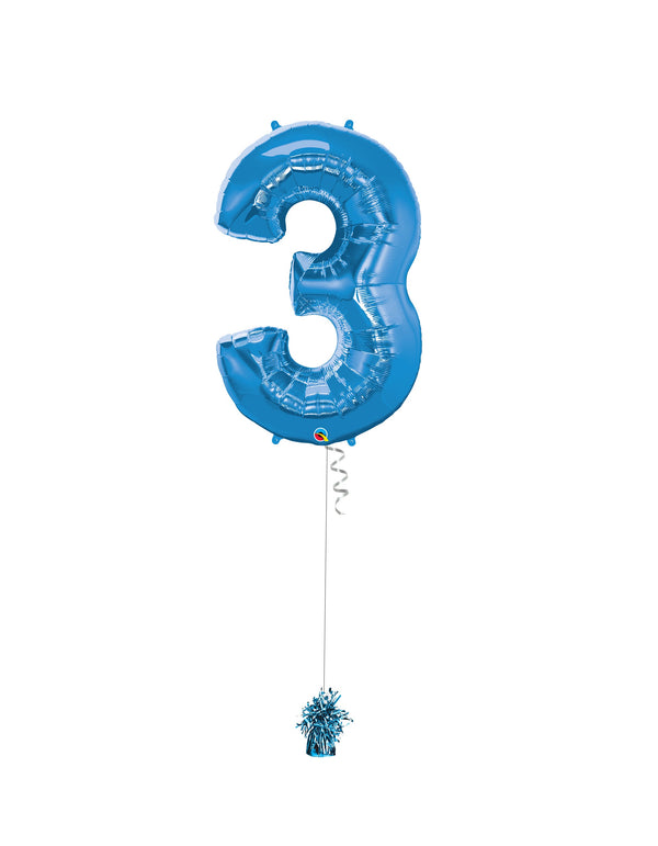 Inflated Jumbo Number 3 Blue