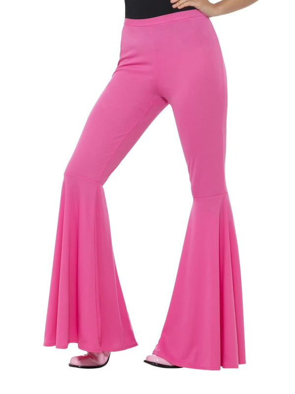 Flared Trousers Ladies Pink
