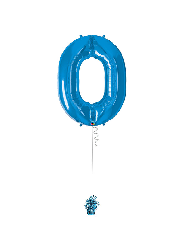 Inflated Jumbo Number 0 Blue