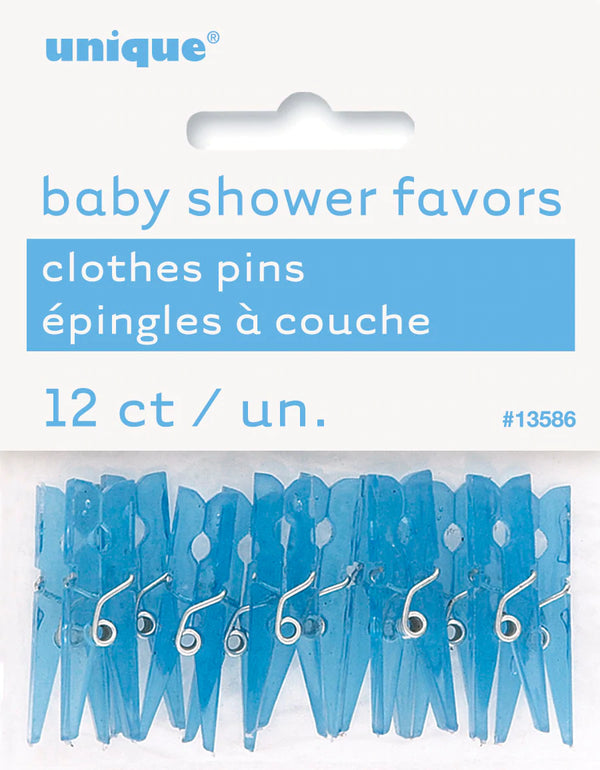 Baby Shower Clothes Pins- blue