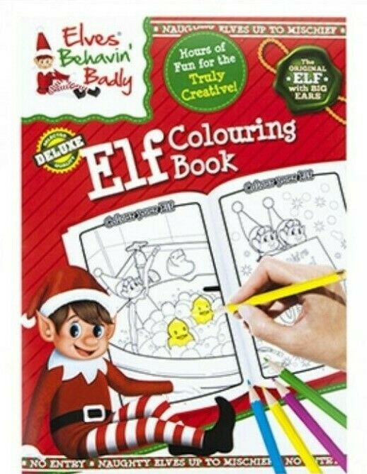 Elves Behavin' Badly - Colouring Book & Stickers
